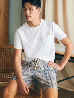 Swim^Faherty Brand Sunwashed Boardshort - Shoreline Paisley