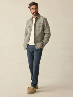 Jackets & Vests^Faherty Brand Sunwashed CPO - Aspen Olive