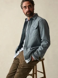 Jackets & Vests^Faherty Brand Sunwashed CPO - Petrol Blue