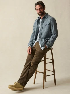 Jackets & Vests^Faherty Brand Sunwashed CPO - Petrol Blue