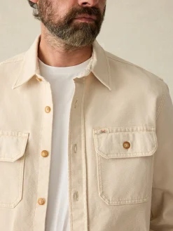 Jackets & Vests^Faherty Brand Sunwashed CPO - Sea Salt