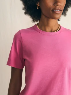 T-Shirts^Faherty Brand Sunwashed Crew Tee - Cone Flower