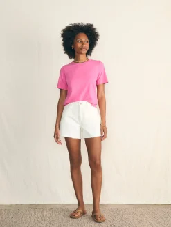 T-Shirts^Faherty Brand Sunwashed Crew Tee - Cone Flower