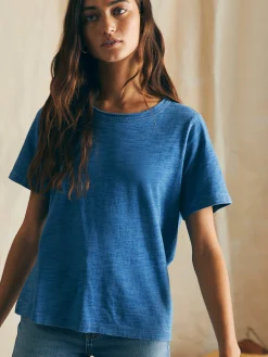 T-Shirts^Faherty Brand Sunwashed Crew Tee - Medium Indigo Wash