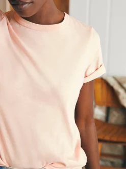 T-Shirts^Faherty Brand Sunwashed Crew Tee - Peach Whip