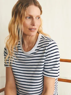T-Shirts^Faherty Brand Sunwashed Crew Tee - Regatta Stripe