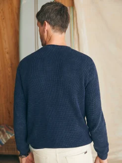 Sweaters^Faherty Brand Sunwashed Crewneck Sweater - Blue Nights