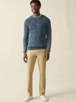Sweaters^Faherty Brand Sunwashed Crewneck Sweater - Indigo Storm Wash