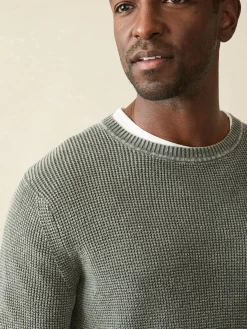 Sweaters^Faherty Brand Sunwashed Crewneck Sweater - Mountain Olive