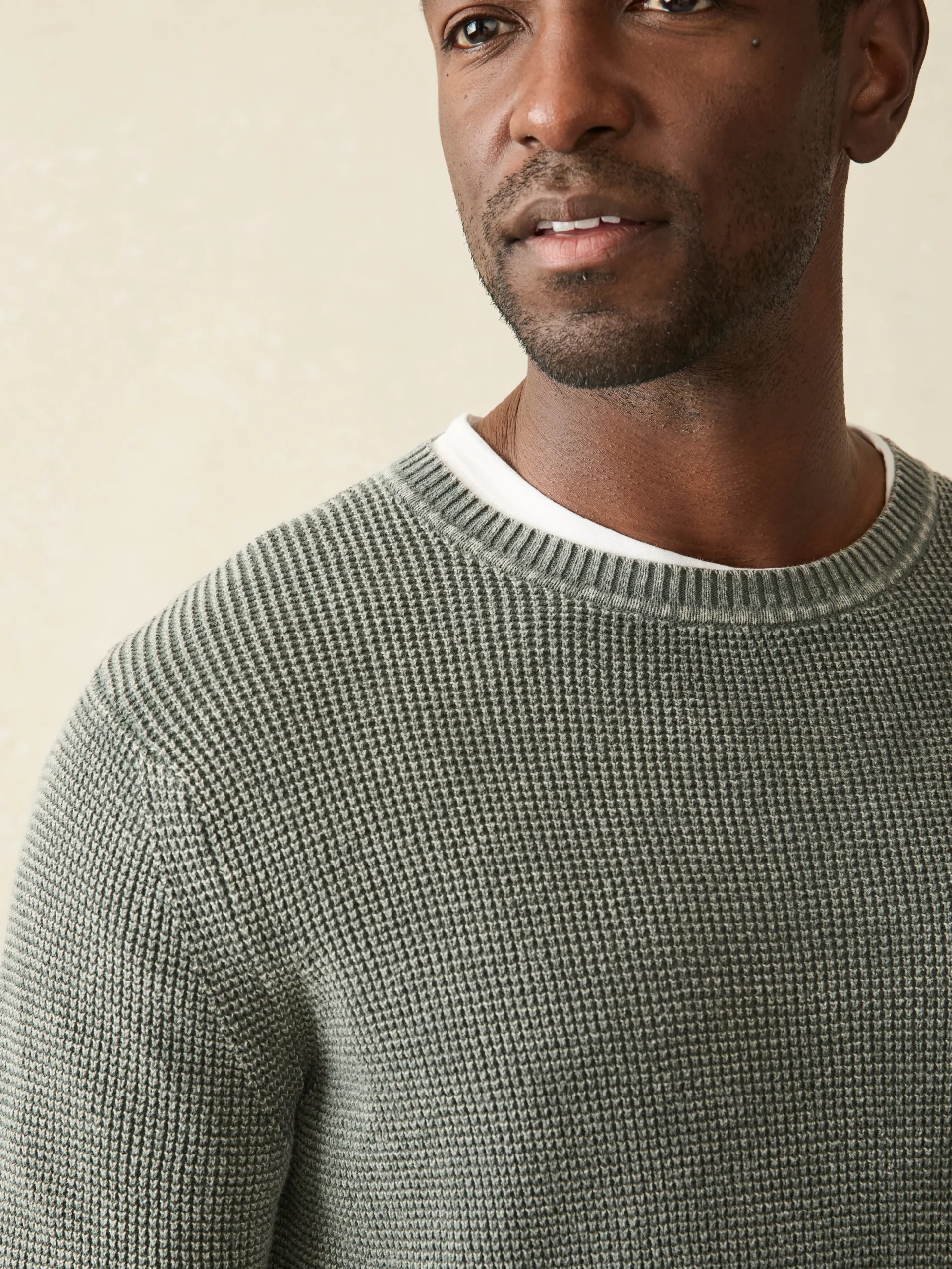 Sweaters^Faherty Brand Sunwashed Crewneck Sweater - Mountain Olive