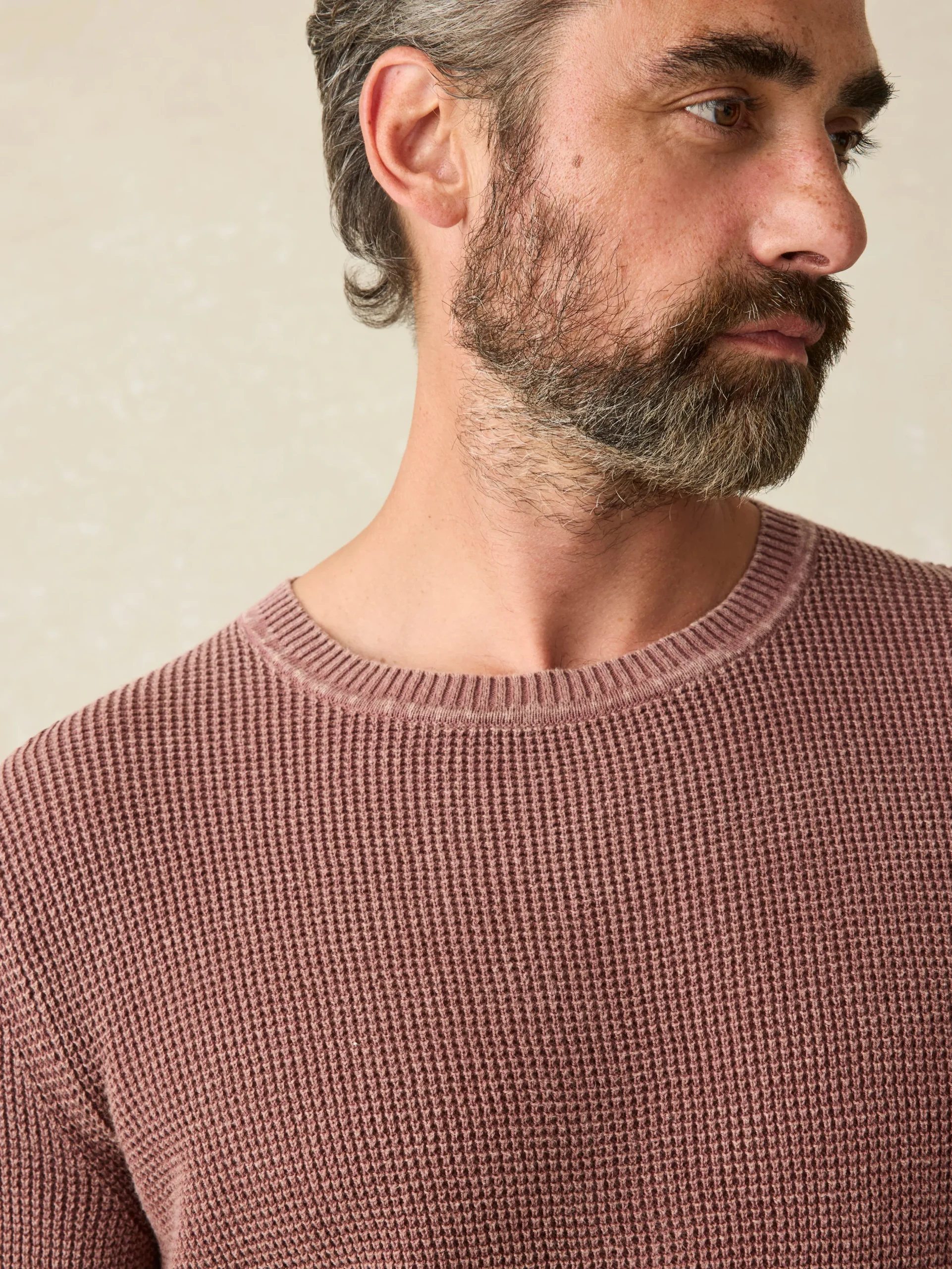 Sweaters^Faherty Brand Sunwashed Crewneck Sweater - Plum Wine