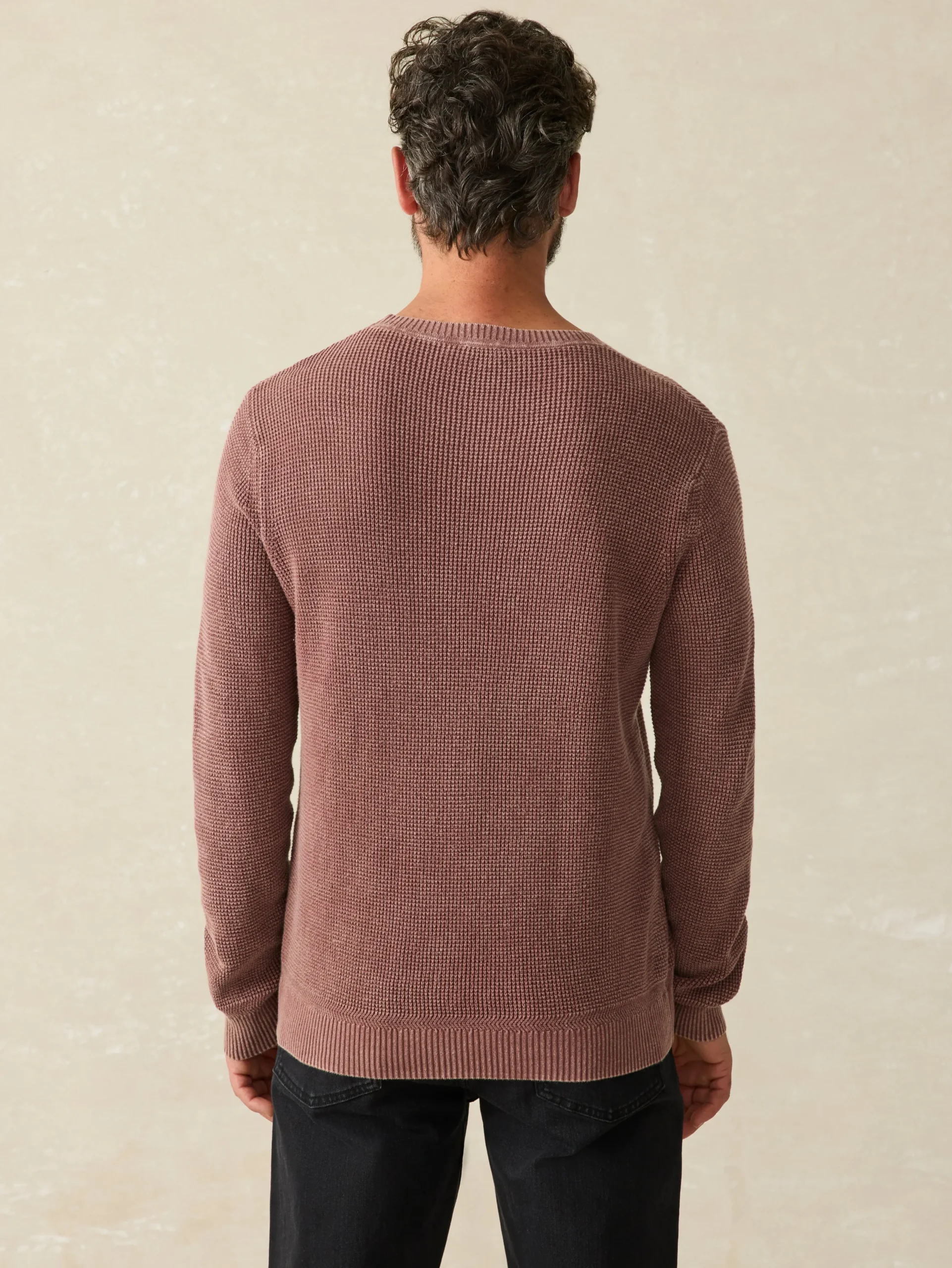 Sweaters^Faherty Brand Sunwashed Crewneck Sweater - Plum Wine