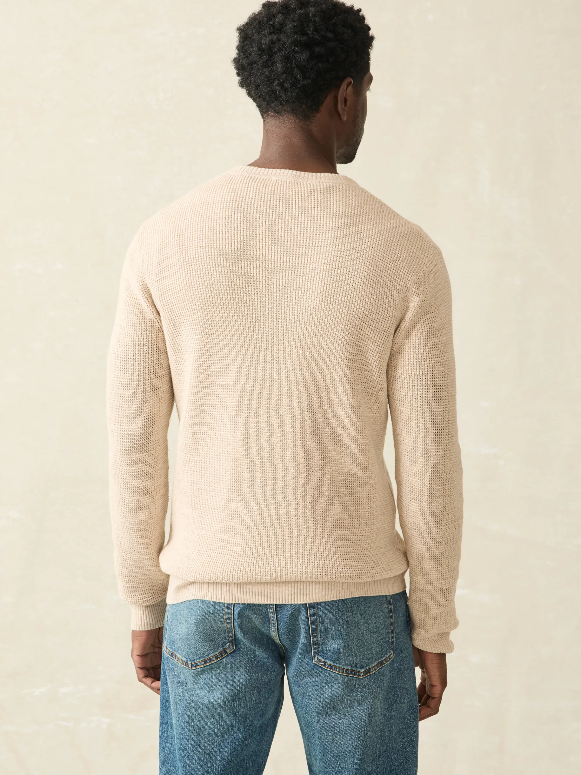 Sweaters^Faherty Brand Sunwashed Crewneck Sweater - Dune Natural Surf Stripe