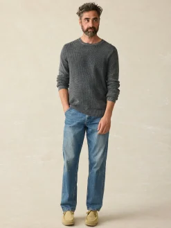 Sweaters^Faherty Brand Sunwashed Crewneck Sweater (Tall) - Faded Black