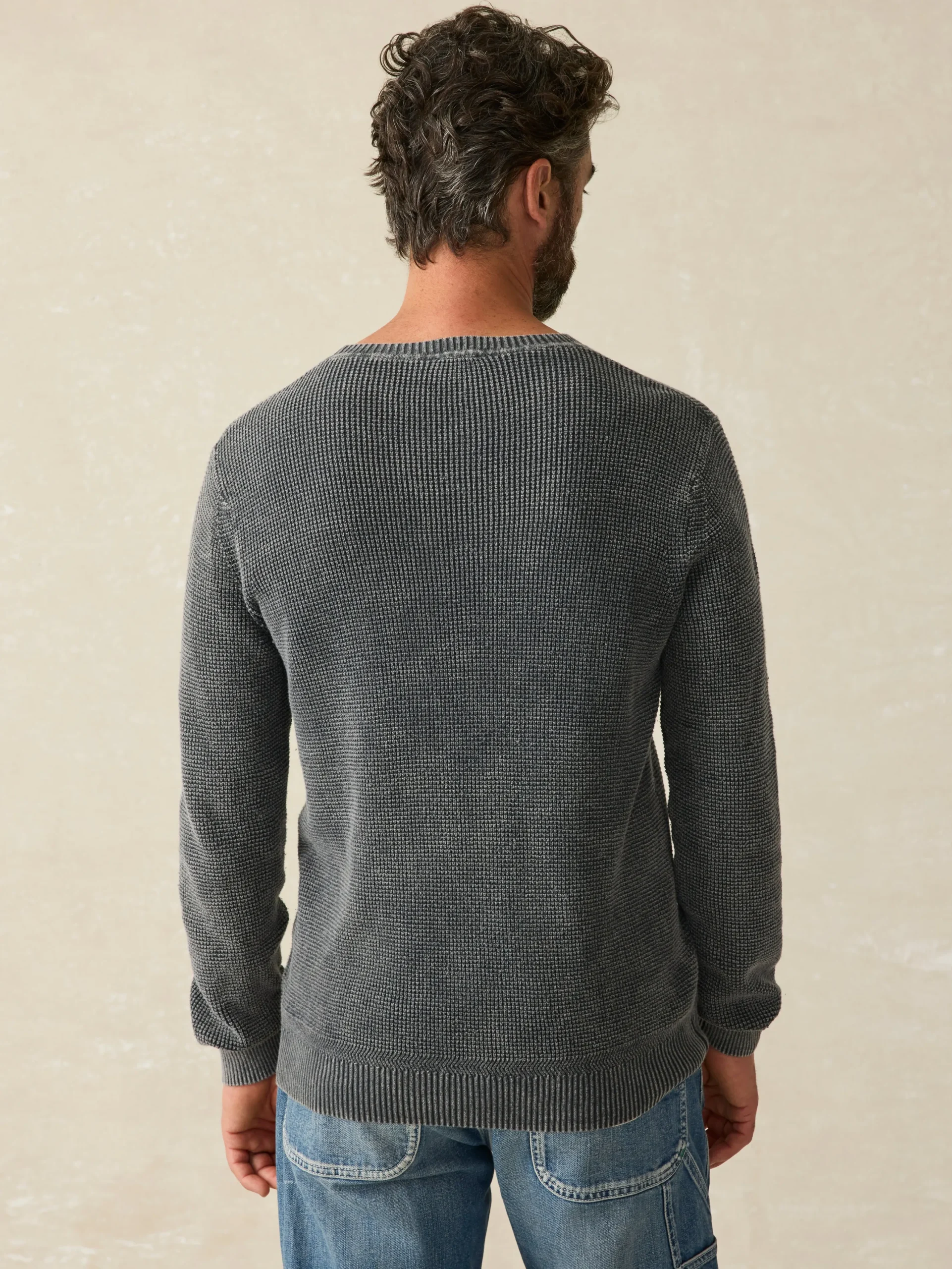 Sweaters^Faherty Brand Sunwashed Crewneck Sweater (Tall) - Faded Black