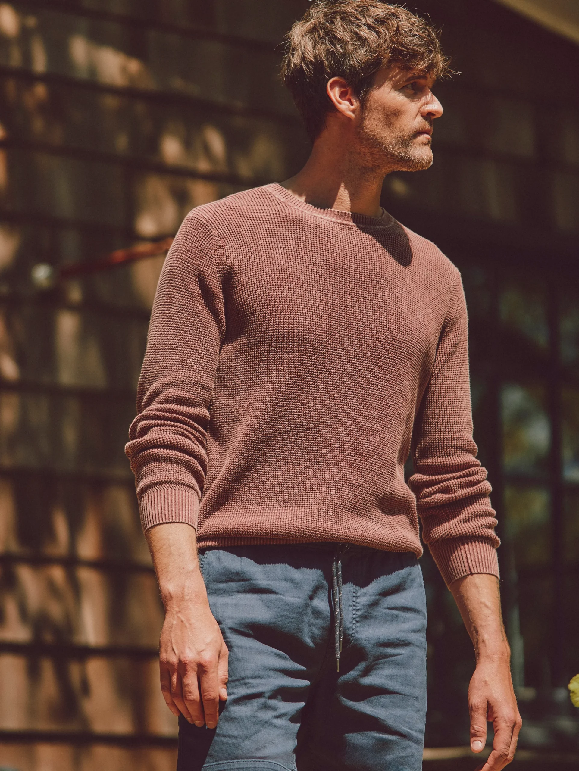 Sweaters^Faherty Brand Sunwashed Crewneck Sweater (Tall) - Plum Wine