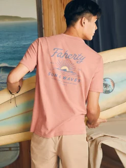 T-Shirts & Henleys^Faherty Brand Sunwashed Graphic Tee - Faded Flag