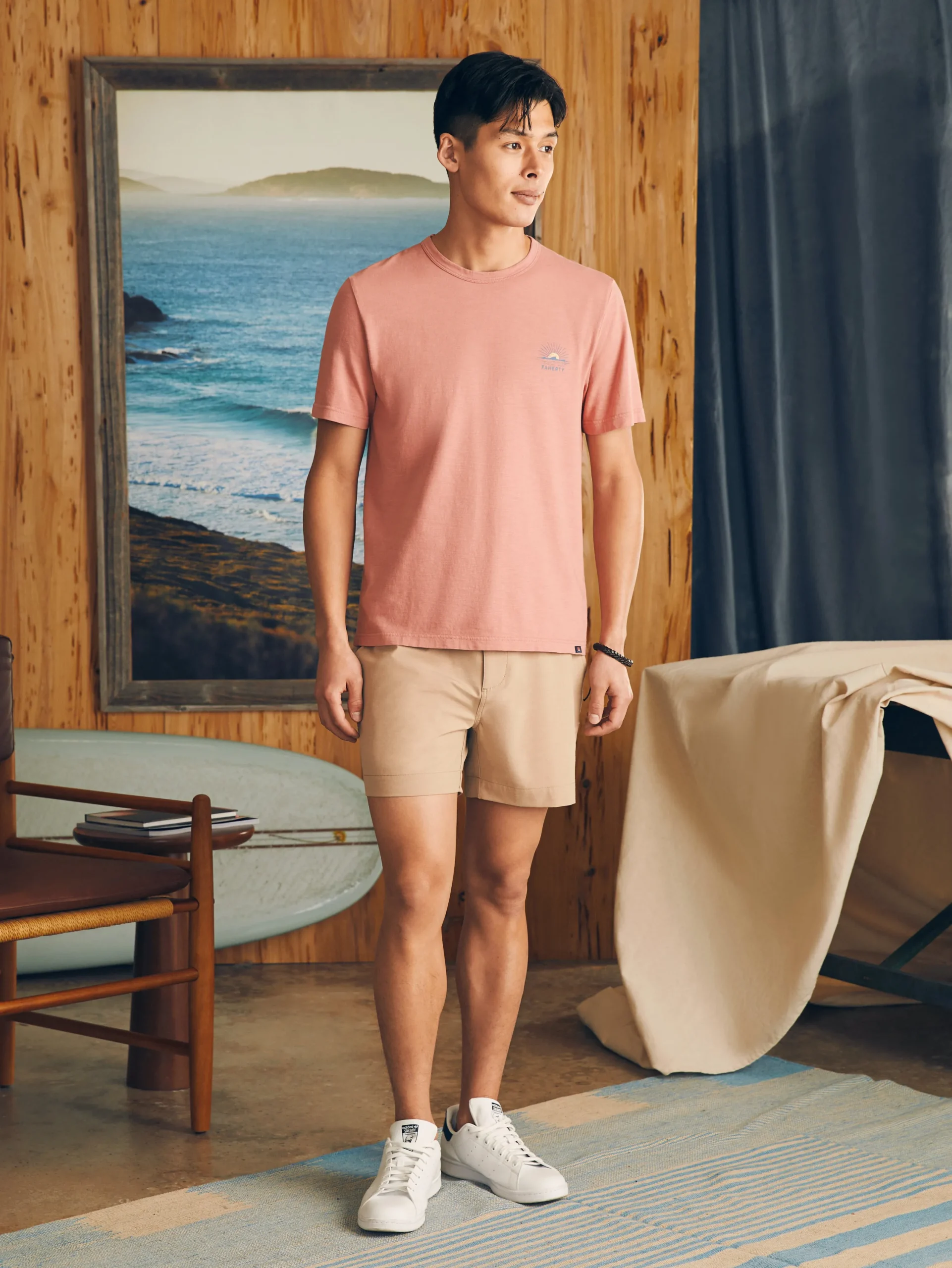 T-Shirts & Henleys^Faherty Brand Sunwashed Graphic Tee - Faded Flag