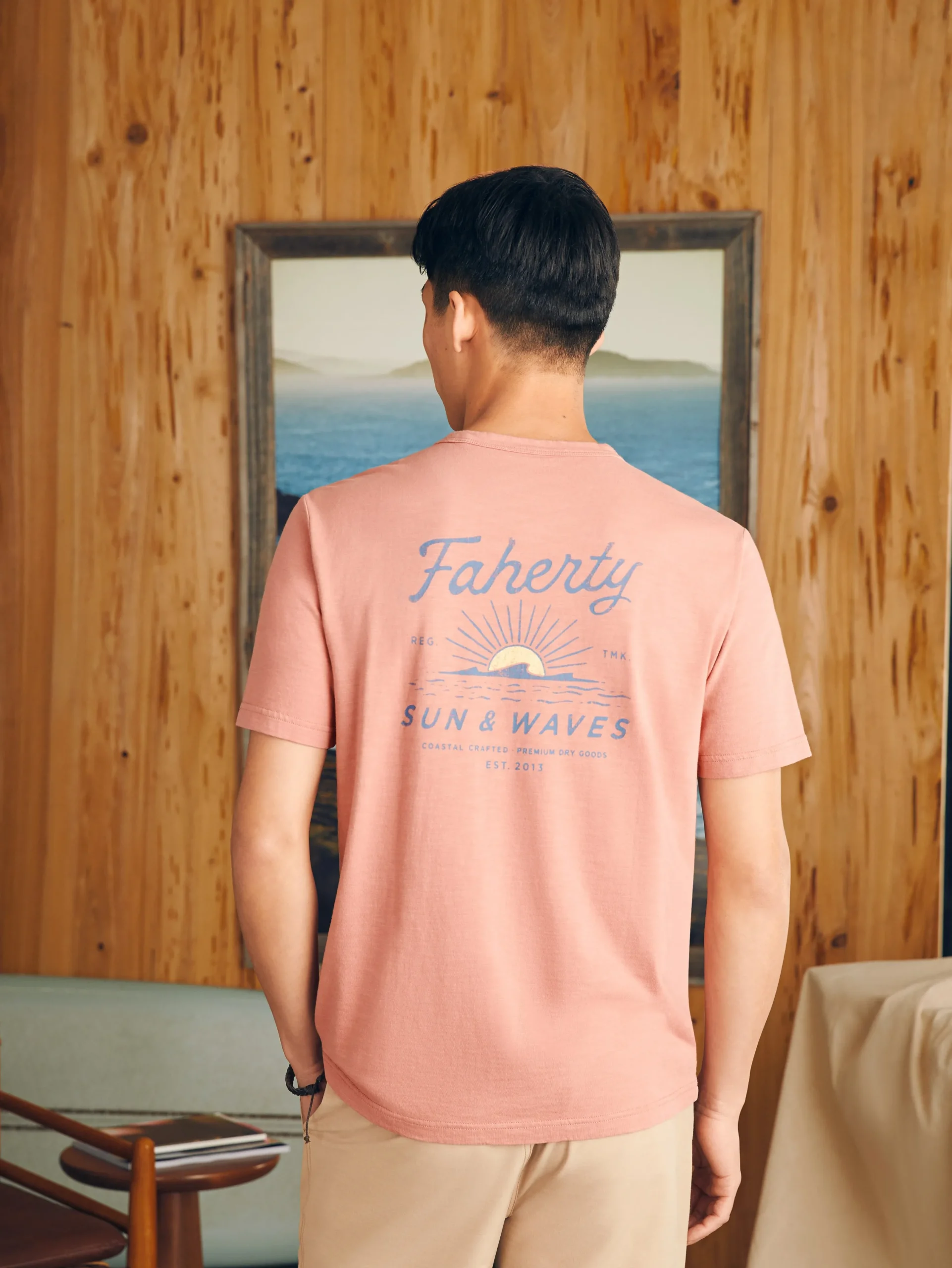 T-Shirts & Henleys^Faherty Brand Sunwashed Graphic Tee - Faded Flag