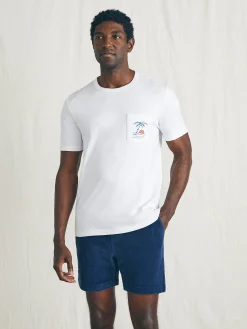 T-Shirts & Henleys^Faherty Brand Sunwashed Graphic Tee - White