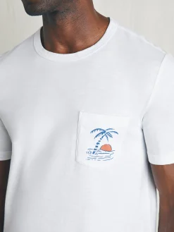 T-Shirts & Henleys^Faherty Brand Sunwashed Graphic Tee - White