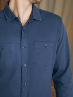 Shirts^Faherty Brand Sunwashed Knit Shirt - Dune Navy