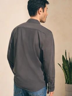 Shirts^Faherty Brand Sunwashed Knit Shirt (Single Pocket) (Tall) - Washed Black