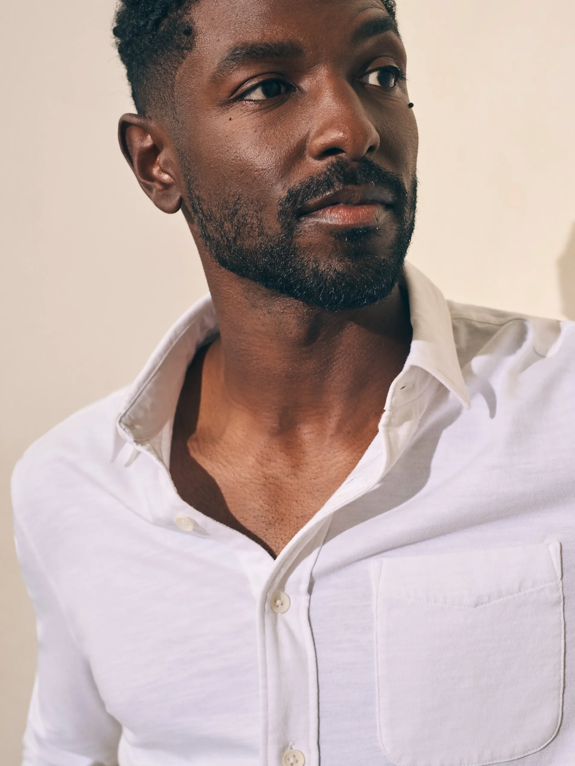 Shirts^Faherty Brand Sunwashed Knit Shirt (Single Pocket) (Tall) - White