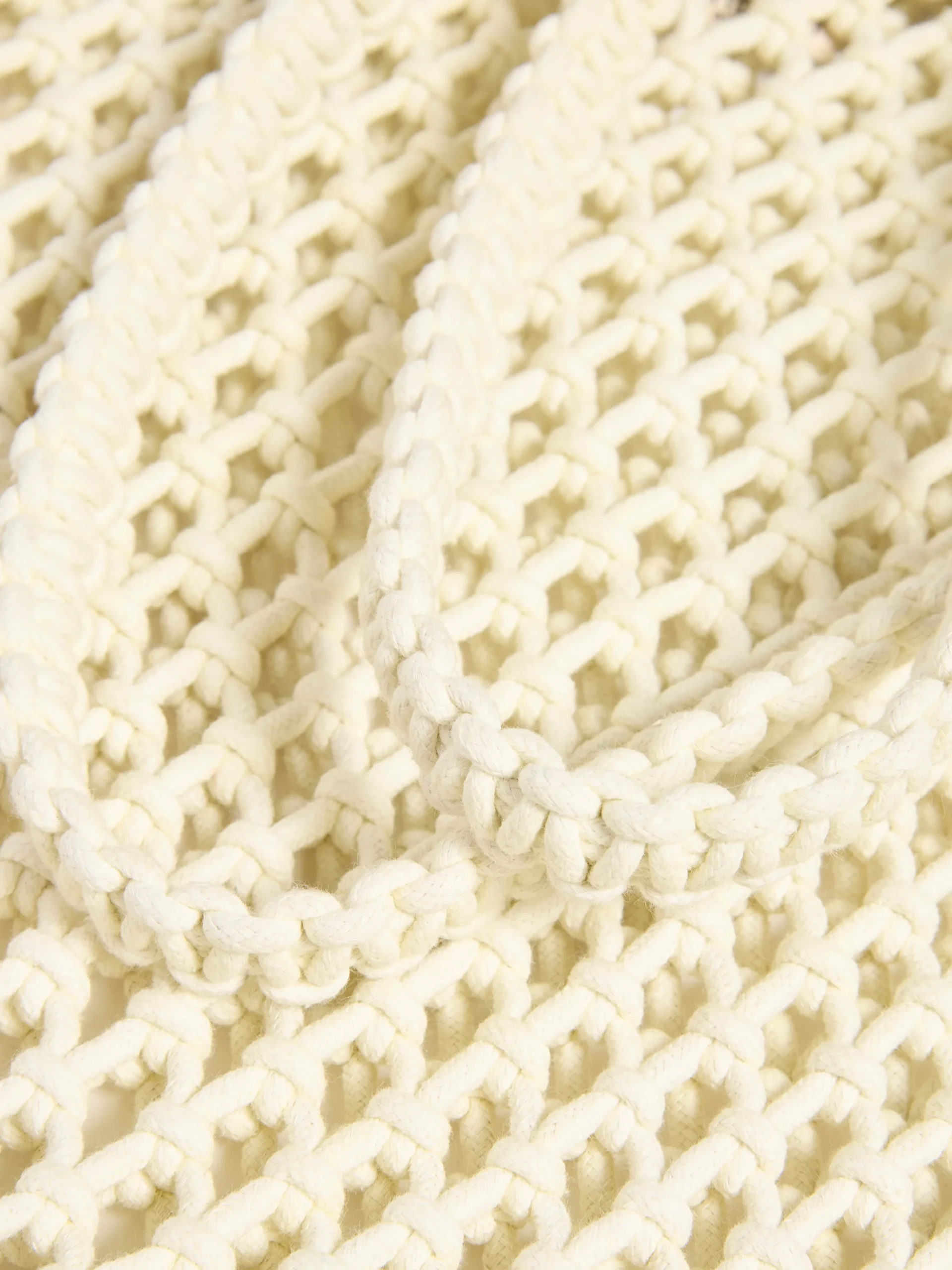 Bags^Faherty Brand Sunwashed Macrame Tote - Cream