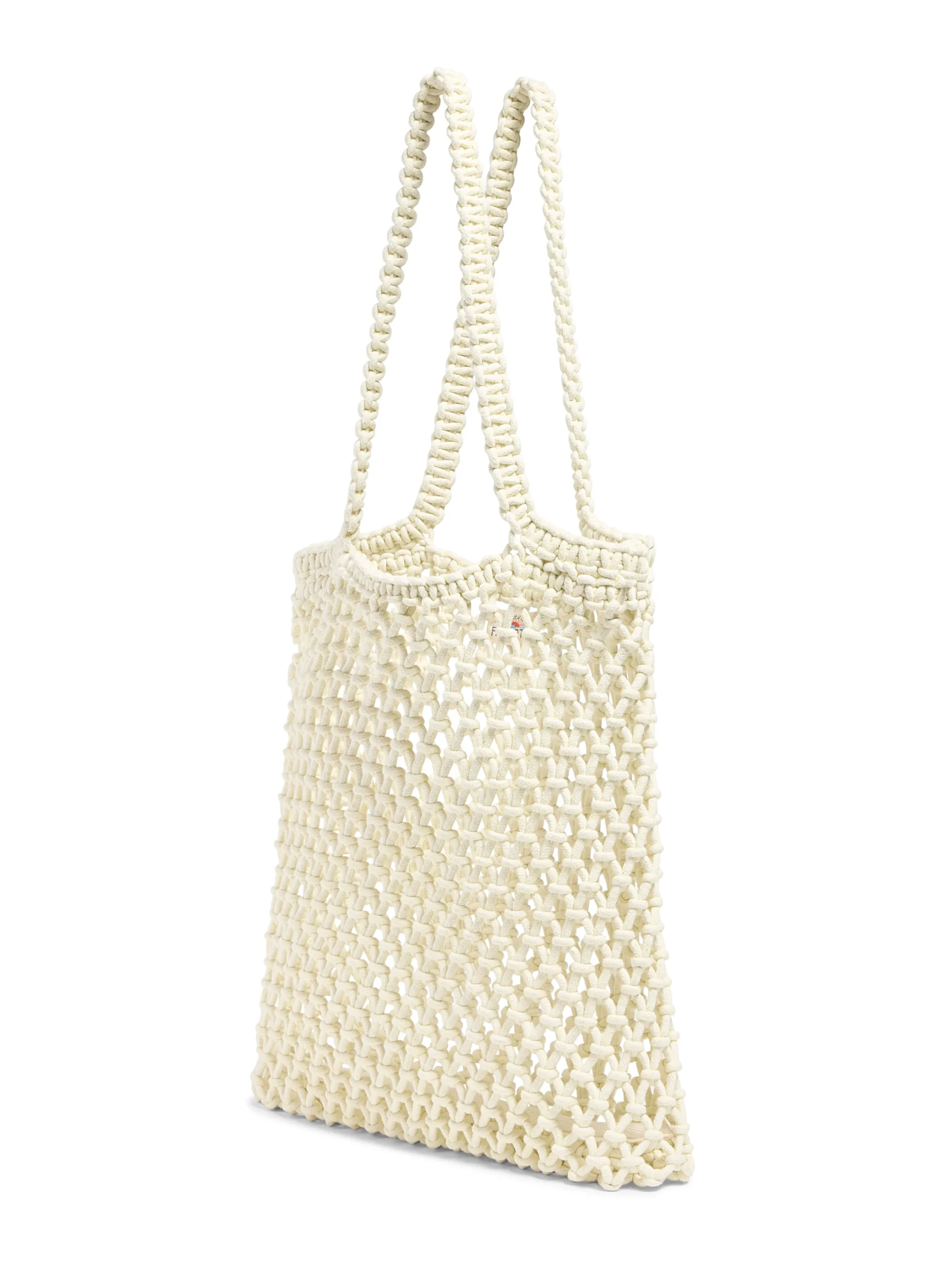 Bags^Faherty Brand Sunwashed Macrame Tote - Cream