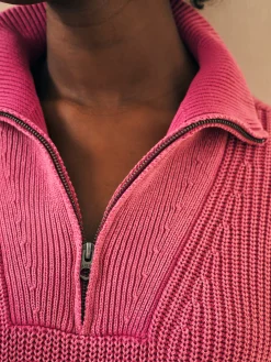 Sweaters^Faherty Brand Sunwashed Mariner Sweater - Festival Fushia