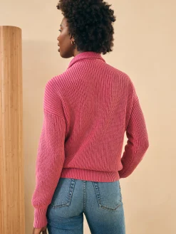 Sweaters^Faherty Brand Sunwashed Mariner Sweater - Festival Fushia