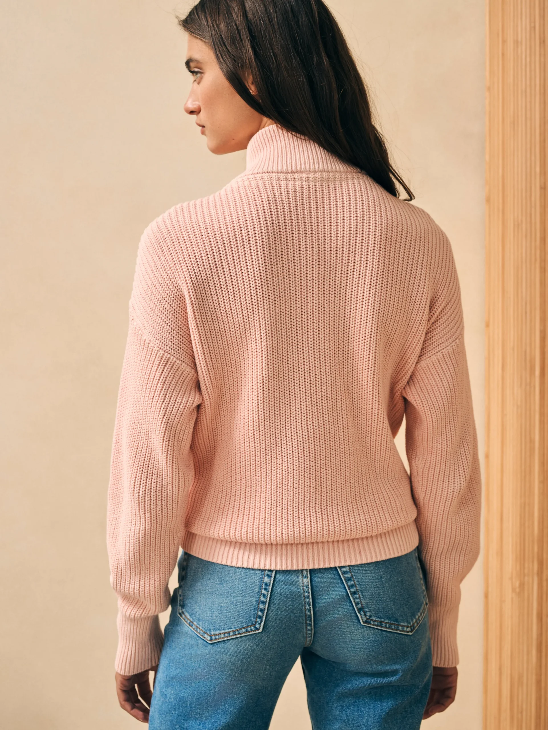 Sweaters^Faherty Brand Sunwashed Mariner Sweater - Peach Whip