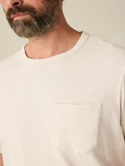 T-Shirts & Henleys^Faherty Brand Sunwashed Pocket Tee - Arctic Frost Heather