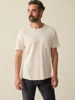 T-Shirts & Henleys^Faherty Brand Sunwashed Pocket Tee - Arctic Frost Heather