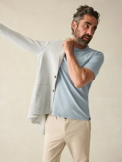 T-Shirts & Henleys^Faherty Brand Sunwashed Pocket Tee - Blue Breeze