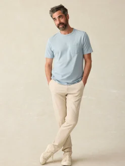 T-Shirts & Henleys^Faherty Brand Sunwashed Pocket Tee - Blue Breeze