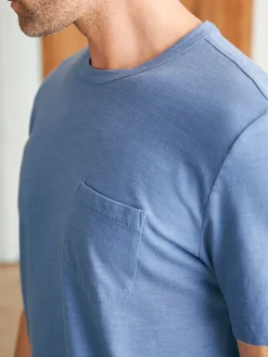 T-Shirts & Henleys^Faherty Brand Sunwashed Pocket Tee - Blue Horizon