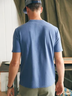 T-Shirts & Henleys^Faherty Brand Sunwashed Pocket Tee - Blue Horizon