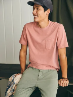 T-Shirts & Henleys^Faherty Brand Sunwashed Pocket Tee - Faded Flag