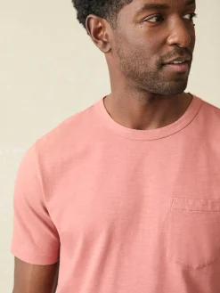 T-Shirts & Henleys^Faherty Brand Sunwashed Pocket Tee - Fall Red