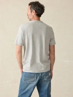 T-Shirts & Henleys^Faherty Brand Sunwashed Pocket Tee - Heather Grey