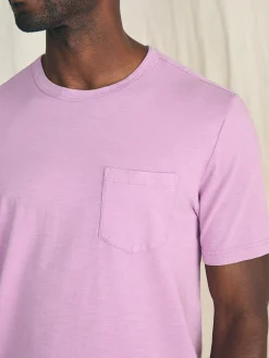T-Shirts & Henleys^Faherty Brand Sunwashed Pocket Tee - Summer Violet