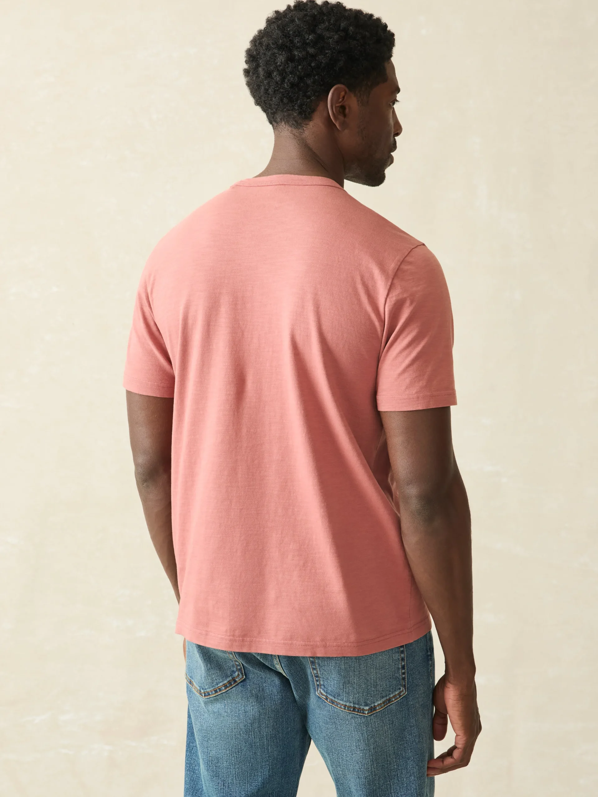 T-Shirts & Henleys^Faherty Brand Sunwashed Pocket Tee (Tall) - Fall Red