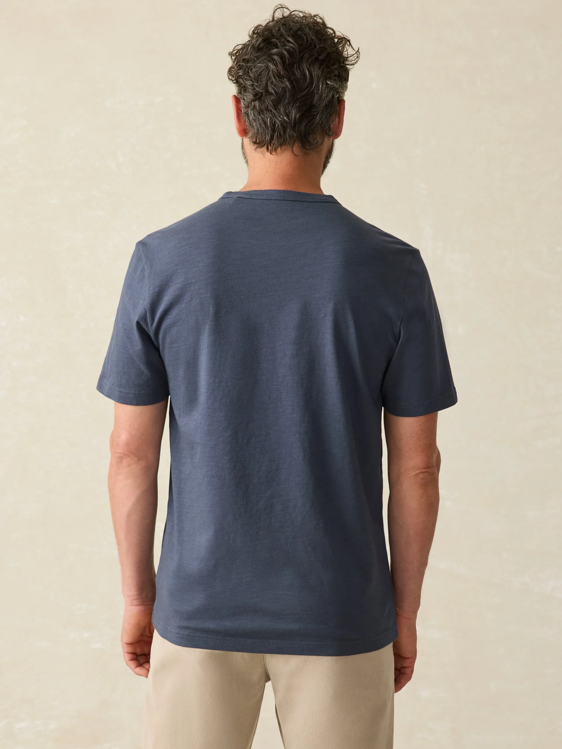 T-Shirts & Henleys^Faherty Brand Sunwashed Pocket Tee (Tall) - Dune Navy