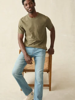T-Shirts & Henleys^Faherty Brand Sunwashed Pocket Tee (Tall) - Olive
