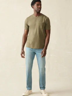 T-Shirts & Henleys^Faherty Brand Sunwashed Pocket Tee (Tall) - Olive