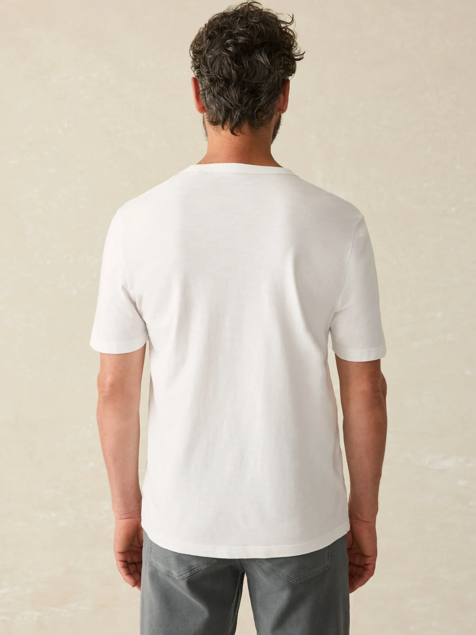 T-Shirts & Henleys^Faherty Brand Sunwashed Pocket Tee (Tall) - White