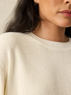 Sweaters|Hoodies & Sweatshirts^Faherty Brand Sunwashed Relaxed Sweater - White Shell