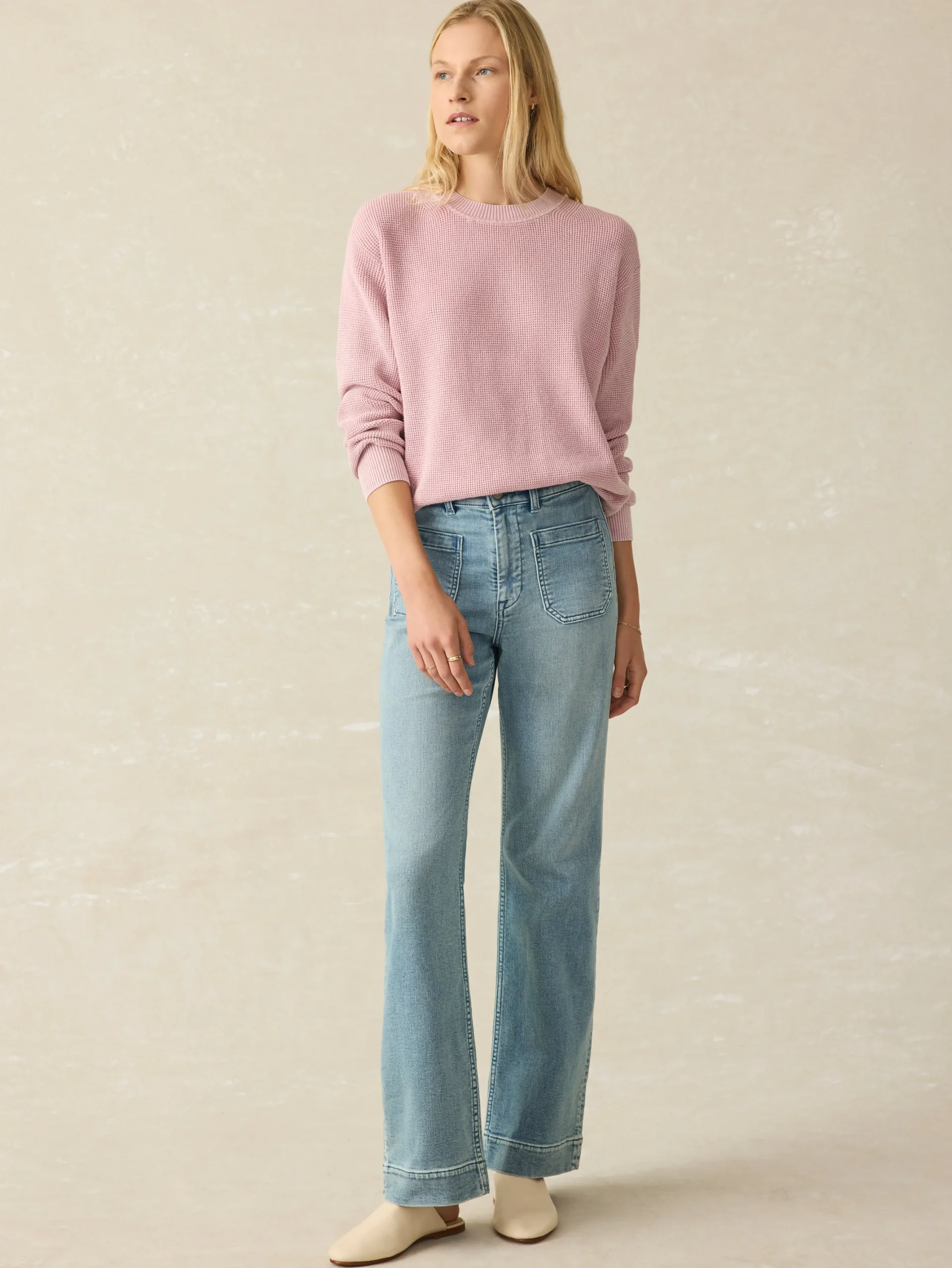 Sweaters|Hoodies & Sweatshirts^Faherty Brand Sunwashed Relaxed Sweater - Zephyr